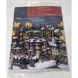 Department 56 Quarterly Magazine Catalog Vintage Fall 1998 Christmas 90s NEW